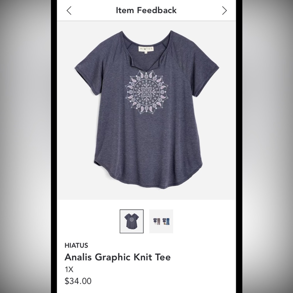 Hiatus Analis Graphic knit tee - Stitch Fix